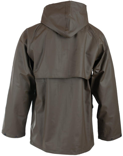 TROLLHEIM REGNSETT MED JAKKE/MIDJEBUKSE I PU GRØNN