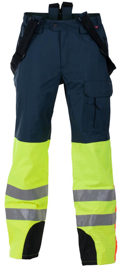 BERGSET VINTERBUKSE MED SELER MULTINORM GUL/MARINE/ORANSJE