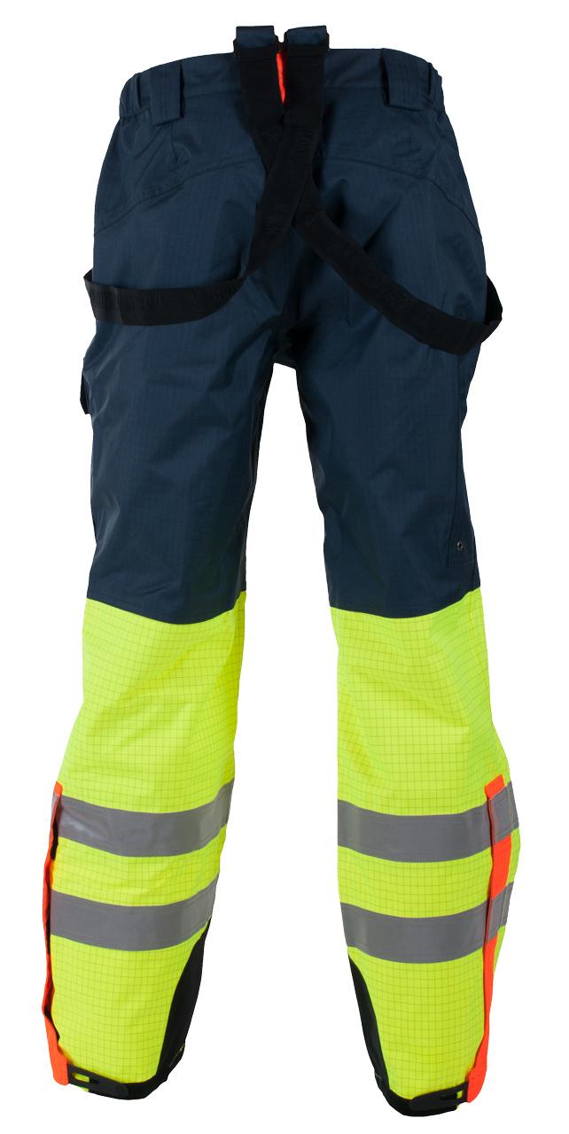 BERGSET VINTERBUKSE MED SELER MULTINORM GUL/MARINE/ORANSJE