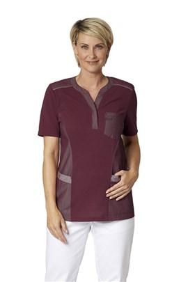 LADIES PIQUE SHIRT V-NECK 15315-80318-0-0-5335