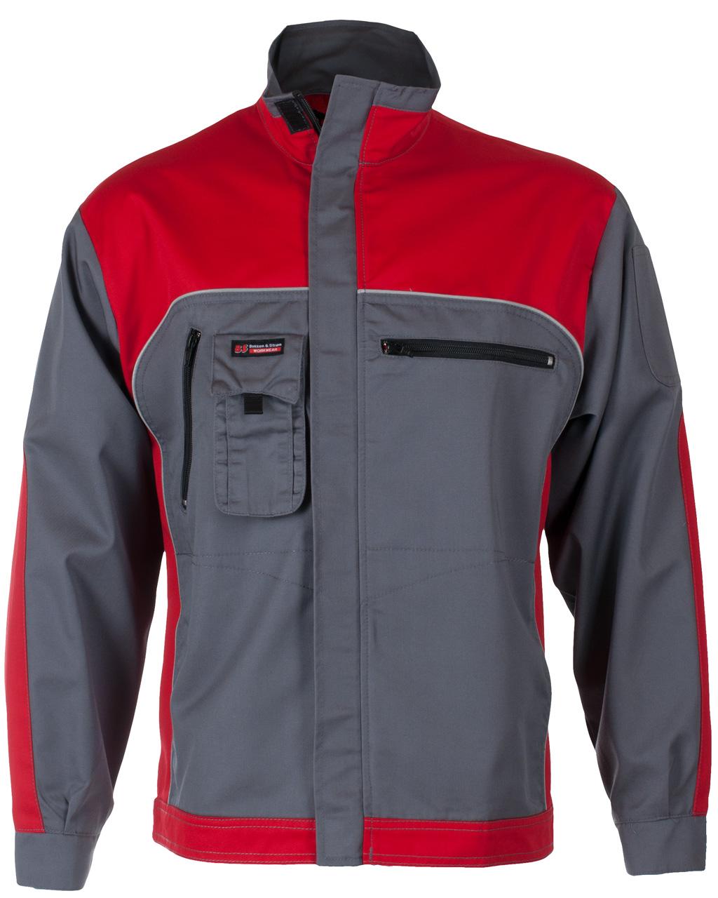 VINSTRA JAKKE PROFIL GRÅ/RØD