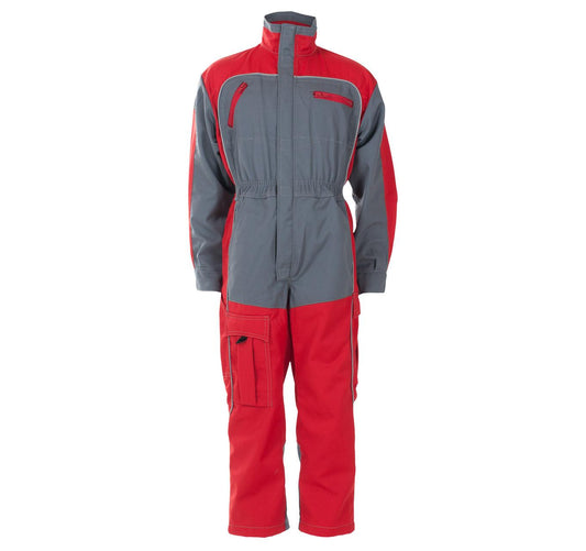 VINSTRA KJELEDRESS PROFIL BARN GRÅ/RØD