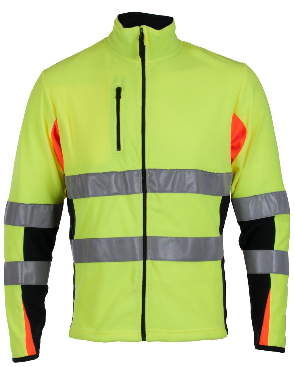 BERGSET JAKKE MICROFLEECE EN 20471 KLASSE 2