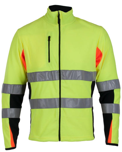 BERGSET JAKKE MICROFLEECE EN 20471 KLASSE 2