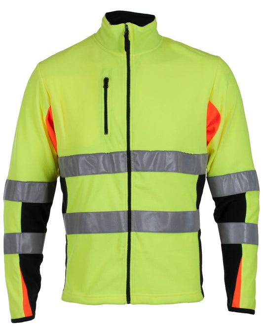 BERGSET JAKKE MICROFLEECE EN 20471 KLASSE 2