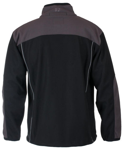 VINSTRA FLEECEJAKKE PROFIL SVART/GRÅ