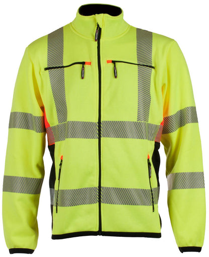 GJØVIK STRIKKET FLEECEJAKKE EN 20471 KLASSE 3