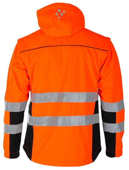 BERGSET SOFTSHELLJAKKE EN ISO 20471 KLASSE 2