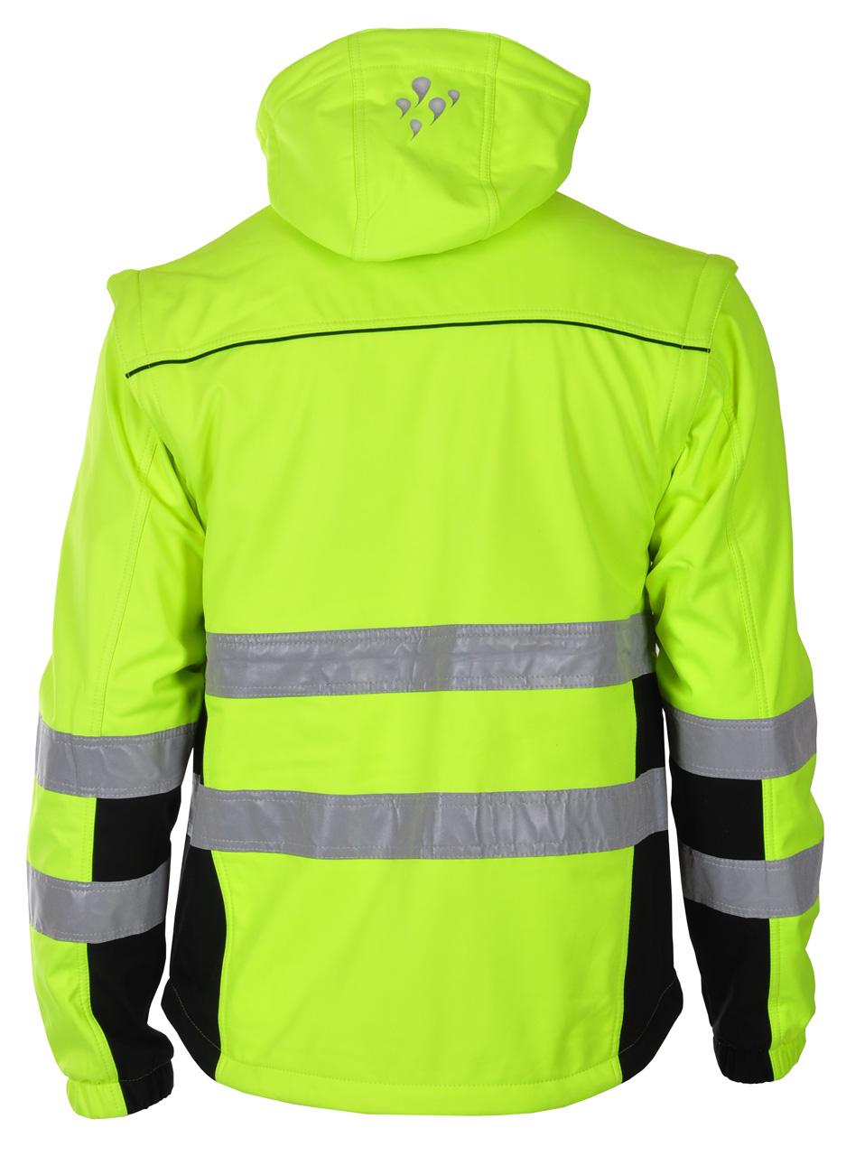 BERGSET SOFTSHELLJAKKE EN ISO 20471 KLASSE 2