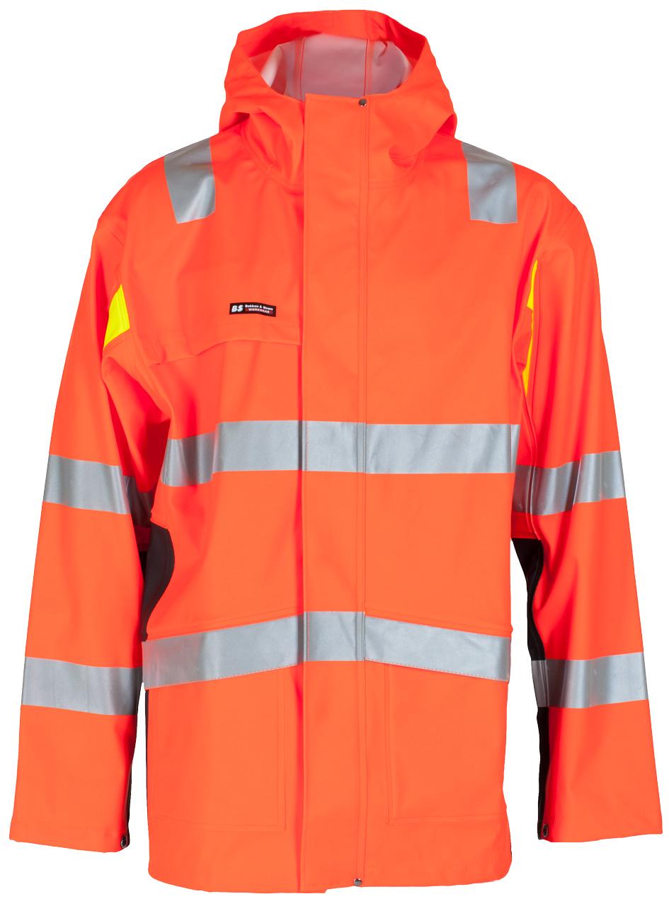 BERGSET REGNJAKKE EN 20471 KLASSE 3