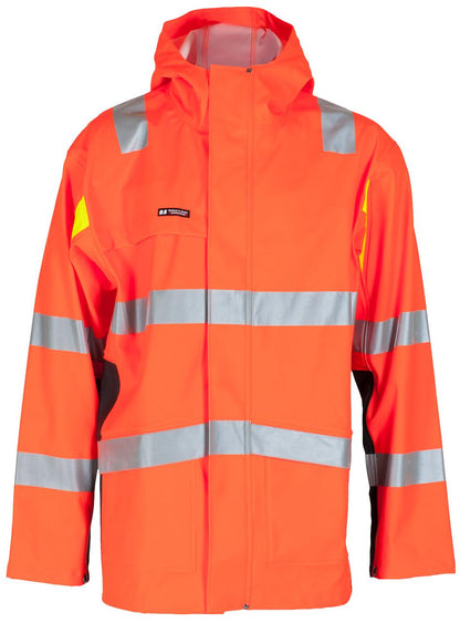 BERGSET REGNJAKKE EN 20471 KLASSE 3