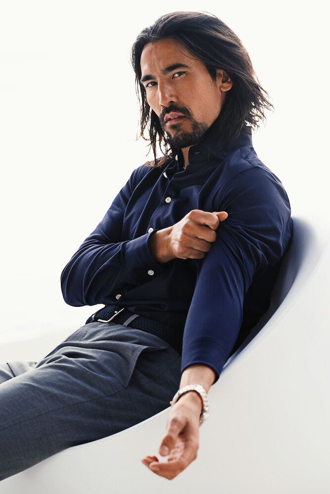 JH&F Indigo Bow 34 Slim Fit