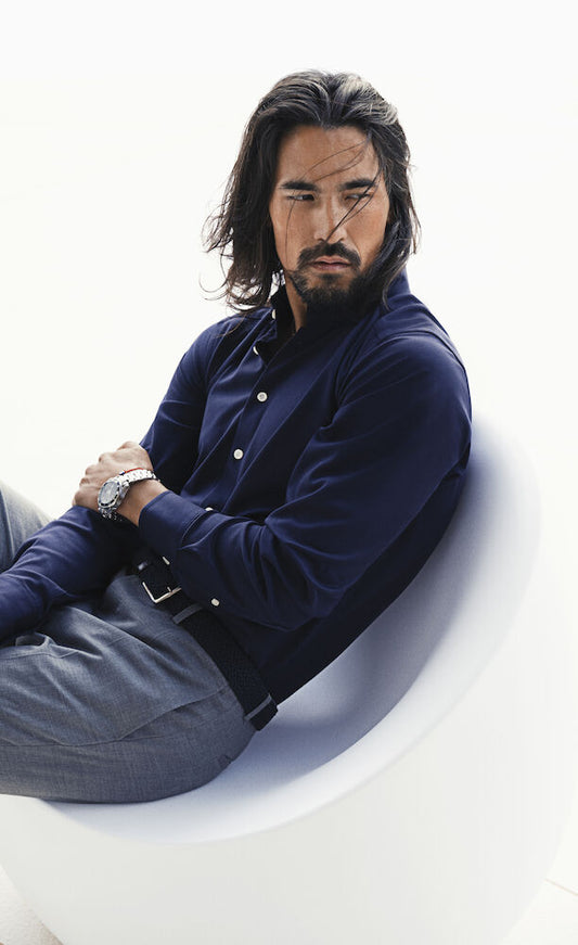 JH&F Indigo Bow 34 Slim Fit