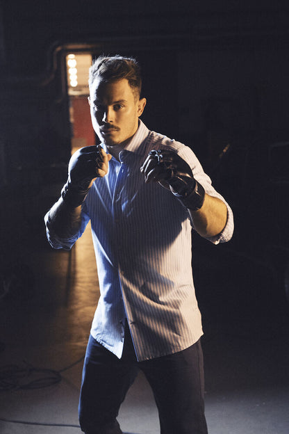 JH&F Indigo Bow 34 Slim Fit