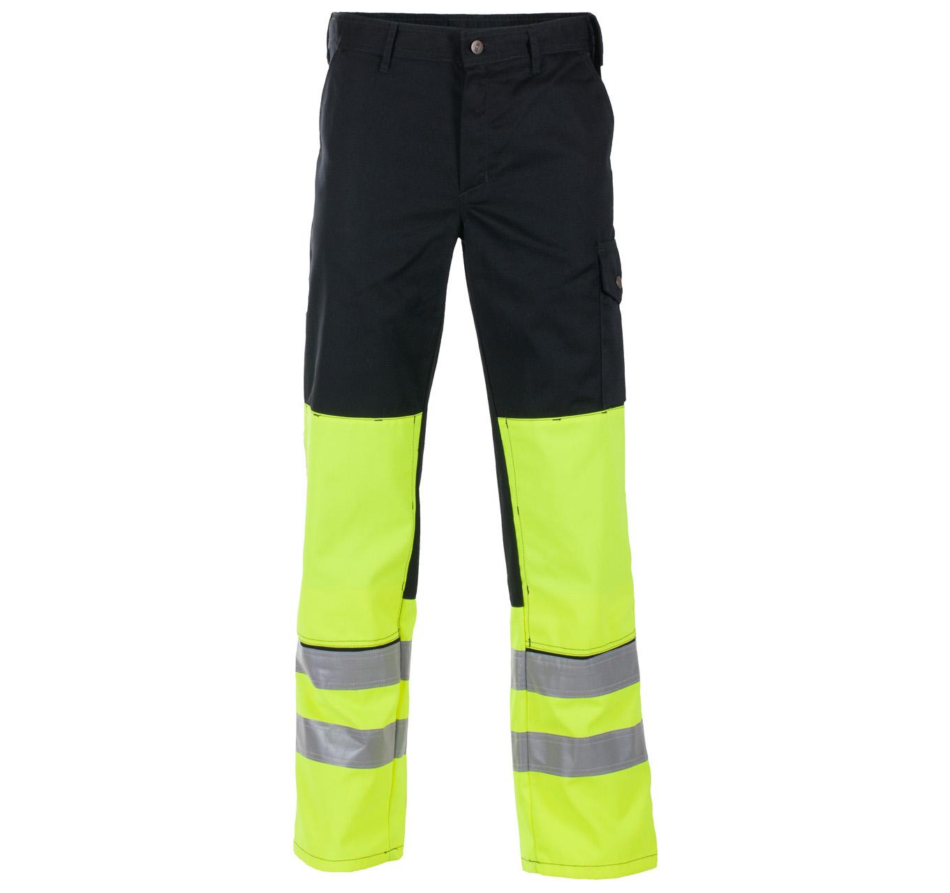 DOKKA BUKSE MED KNELOMMER GUL/SVART EN ISO 20471 KLASSE 1