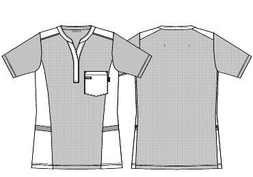 LADIES PIQUE SHIRT V-NECK 15315-80318-0-0-5335