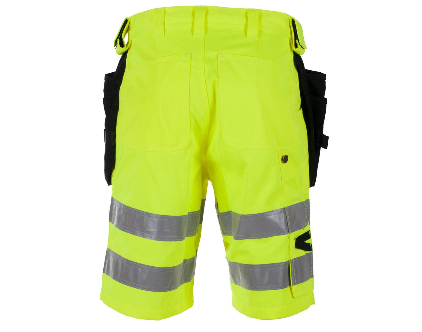 DOKKA HÅNDVERKSSHORTS GUL/SVART EN 20471 KLASSE 2