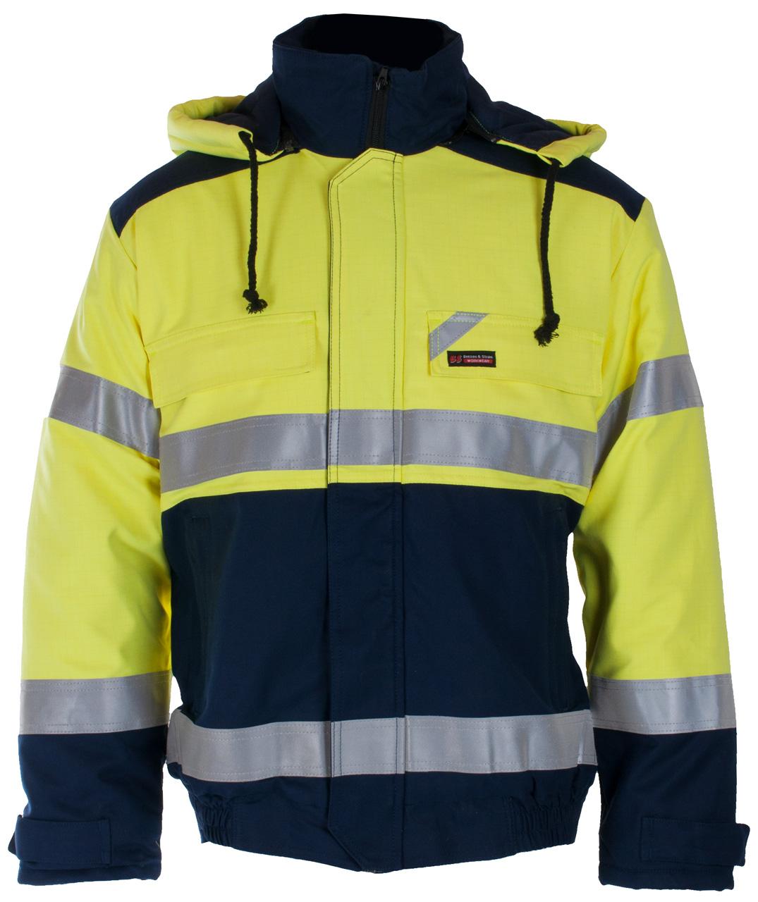 FALL PILOTJAKKE VATTERT E-VERK GUL/MARINEBLÅ
