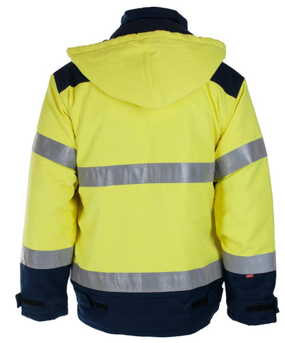 FALL PILOTJAKKE VATTERT E-VERK GUL/MARINEBLÅ