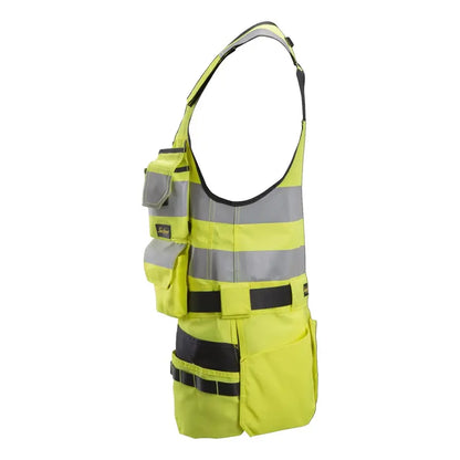 Håndverksvest Snickers HiVis kl.1