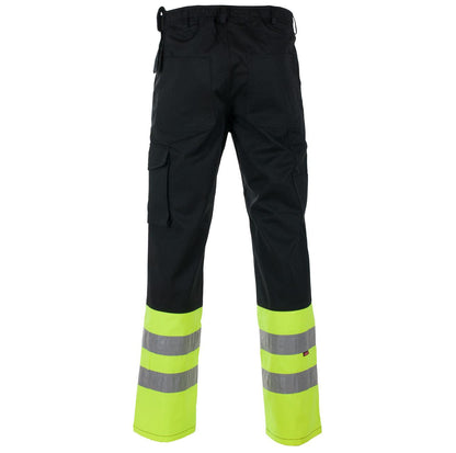 DOKKA BUKSE SVART/GUL EN 20471 KLASSE 1