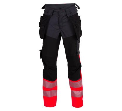 GJØVIK STRETCH BUKSE MED AVTAGBARE HENGELOMMER EN20471 KLASSE 1