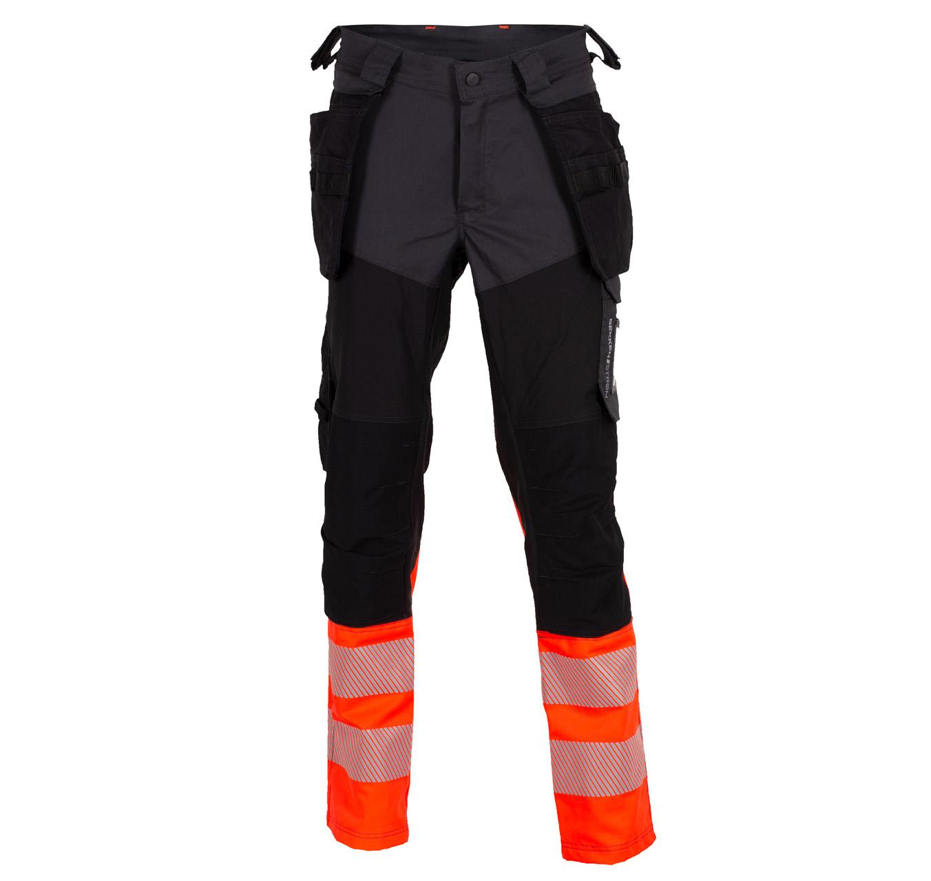 GJØVIK STRETCH BUKSE MED LANGE BEIN OG AVTAGBARE HENGELOMMER EN20471 KLASSE 1