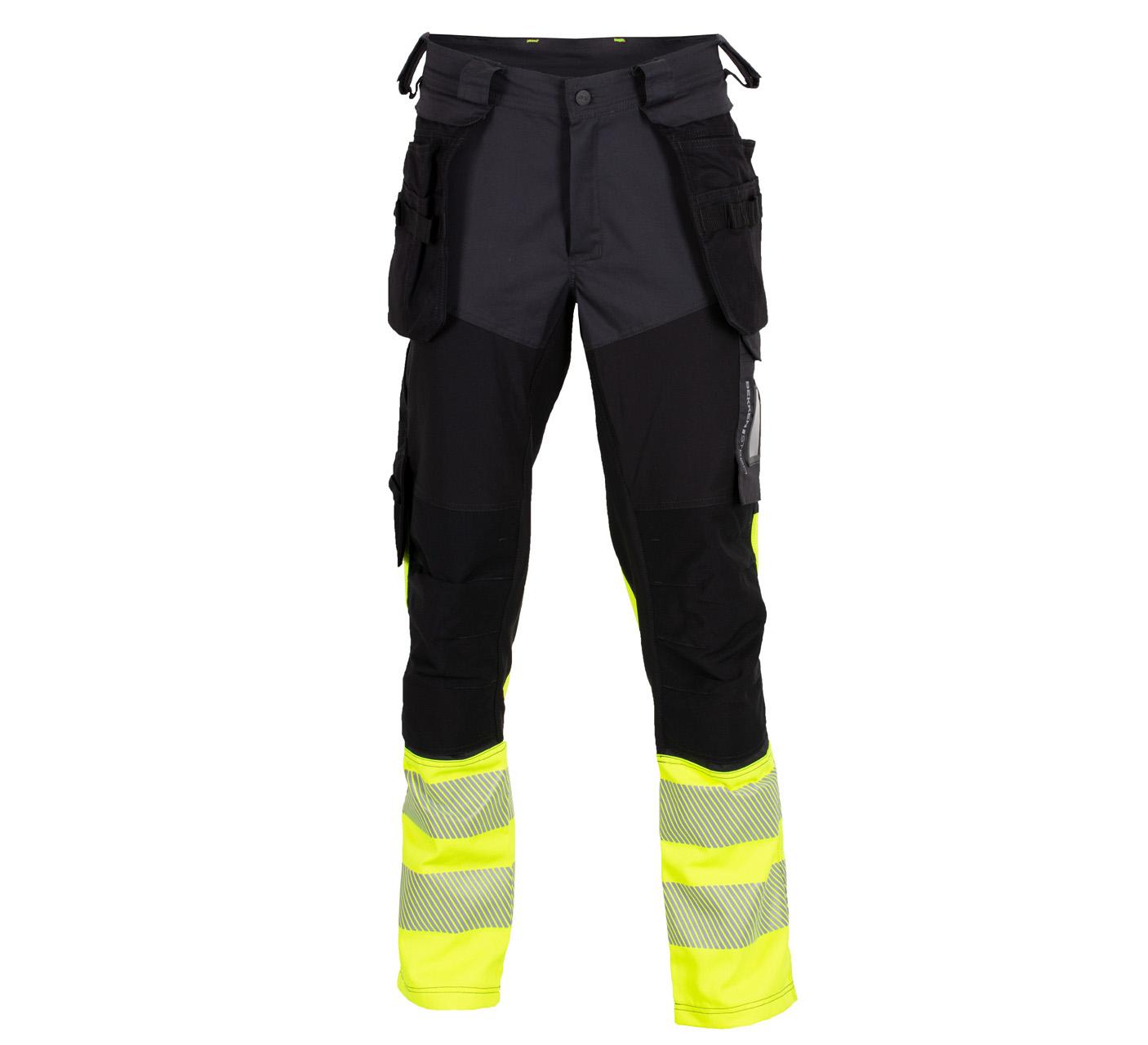 GJØVIK STRETCH BUKSE MED AVTAGBARE HENGELOMMER EN20471 KLASSE 1