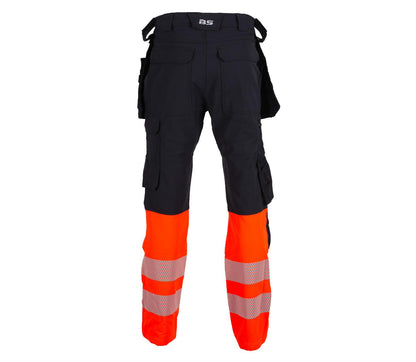 LILLEHAMMER BUKSE MED KORTE BEIN OG AVTAGBARE HENGELOMMER 4-VEIS STRETCH EN20471 KLASSE 1