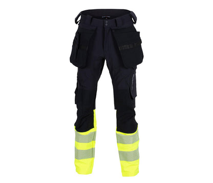 LILLEHAMMER BUKSE MED KORTE BEIN OG AVTAGBARE HENGELOMMER 4-VEIS STRETCH EN20471 KLASSE 1