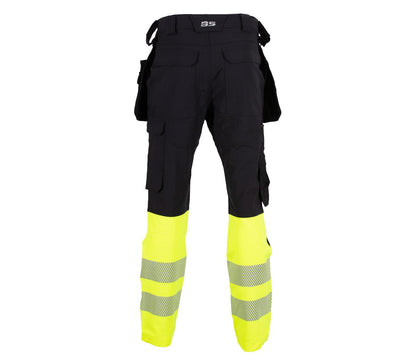 LILLEHAMMER BUKSE MED KORTE BEIN OG AVTAGBARE HENGELOMMER 4-VEIS STRETCH EN20471 KLASSE 1