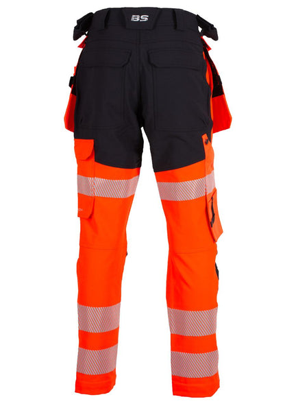 LILLEHAMMER BUKSE DAME MED AVTAGBARE HENGELOMMER 4-VEIS STRETCH EN20471 KLASSE 2