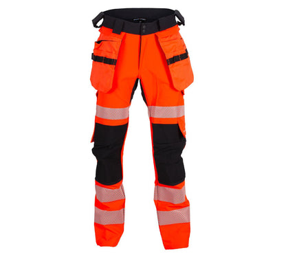 LILLEHAMMER BUKSE MED KORTE BEIN OG AVTAGBARE HENGELOMMER 4-VEIS STRETCH EN20471 KLASSE 2
