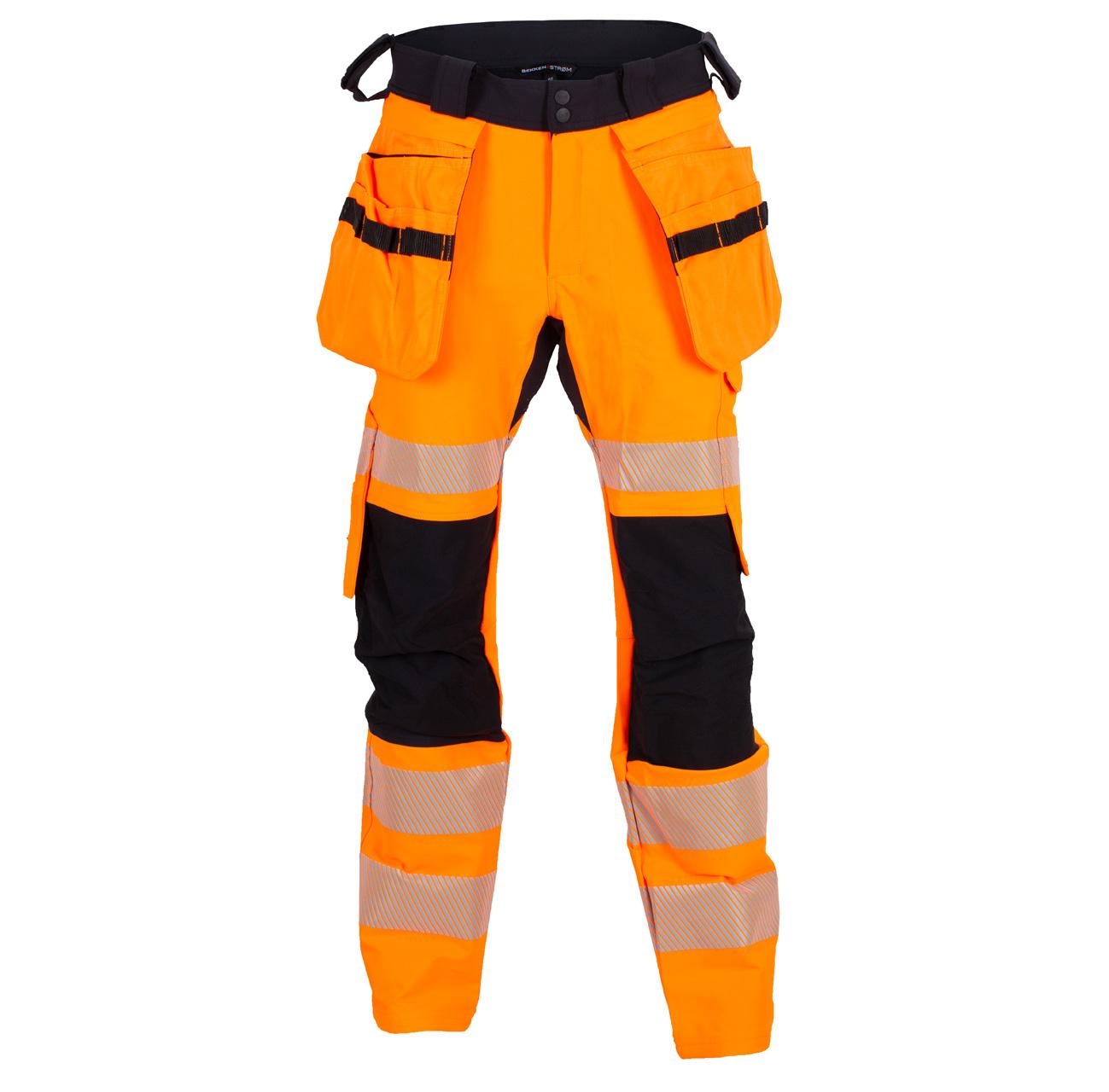 LILLEHAMMER BUKSE MED KORTE BEIN OG AVTAGBARE HENGELOMMER 4-VEIS STRETCH EN20471 KLASSE 2