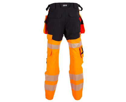 LILLEHAMMER BUKSE MED KORTE BEIN OG AVTAGBARE HENGELOMMER 4-VEIS STRETCH EN20471 KLASSE 2