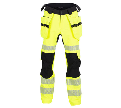 LILLEHAMMER BUKSE MED KORTE BEIN OG AVTAGBARE HENGELOMMER 4-VEIS STRETCH EN20471 KLASSE 2