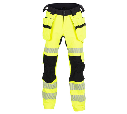 LILLEHAMMER BUKSE MED KORTE BEIN OG AVTAGBARE HENGELOMMER 4-VEIS STRETCH EN20471 KLASSE 2