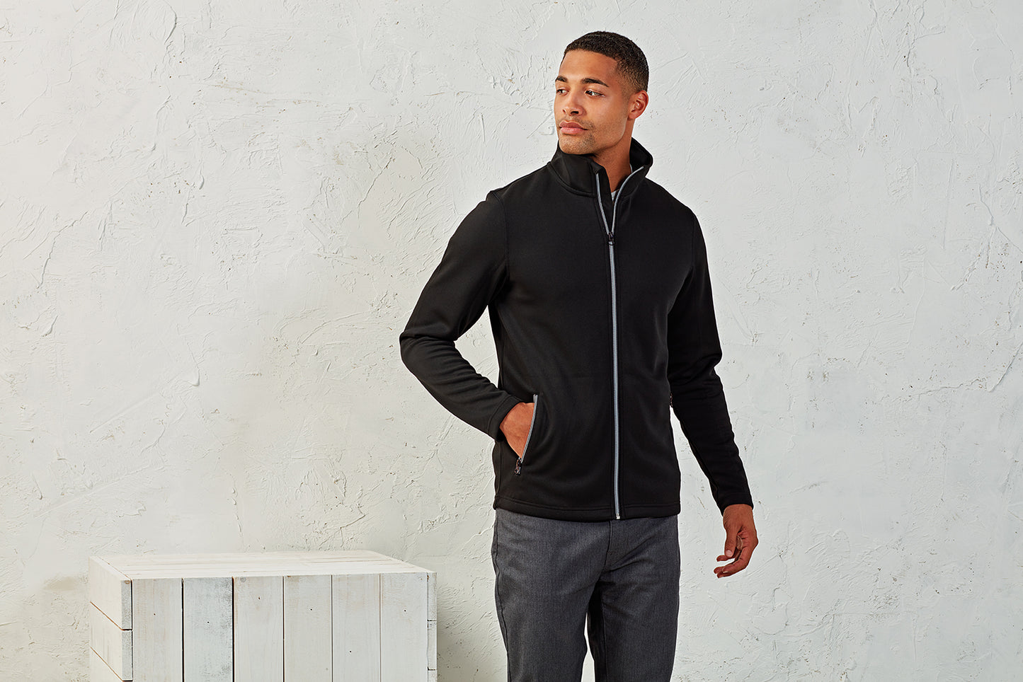 MEN'S SPUN DYED ZIP SWEAT