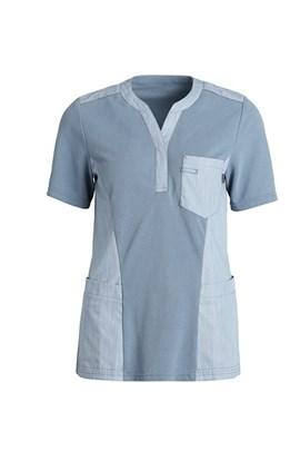 LADIES PIQUE SHIRT V-NECK 15315-80318-0-0-5335