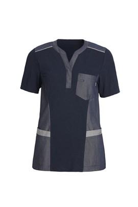 LADIES PIQUE SHIRT V-NECK 15315-80318-0-0-5335