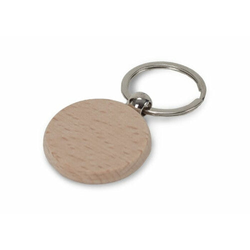 Key ring wood round Ø40mm