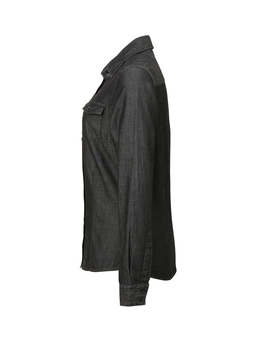 WOMEN'S JEANS STITCH DENIM SHIRT