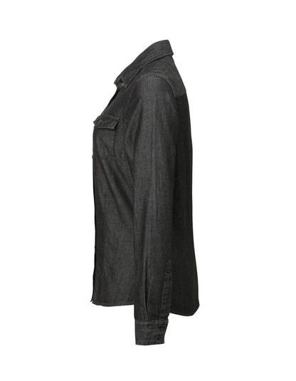 WOMEN'S JEANS STITCH DENIM SHIRT