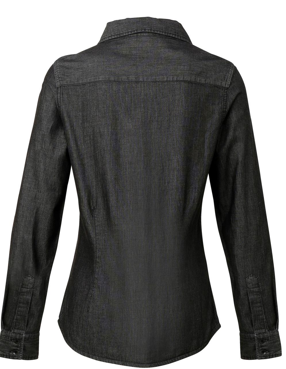 WOMEN'S JEANS STITCH DENIM SHIRT