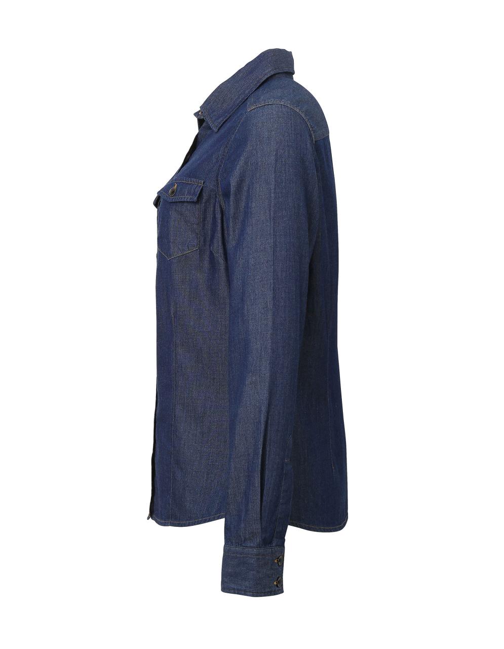 WOMEN'S JEANS STITCH DENIM SHIRT