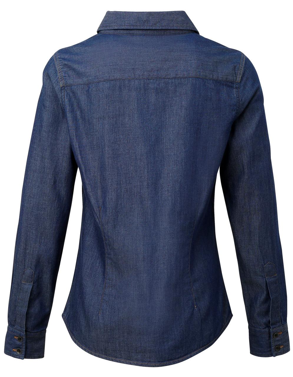 WOMEN'S JEANS STITCH DENIM SHIRT