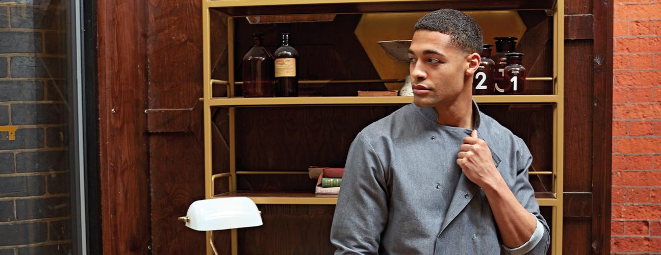 P660 DENIM CHEF'S JACKET