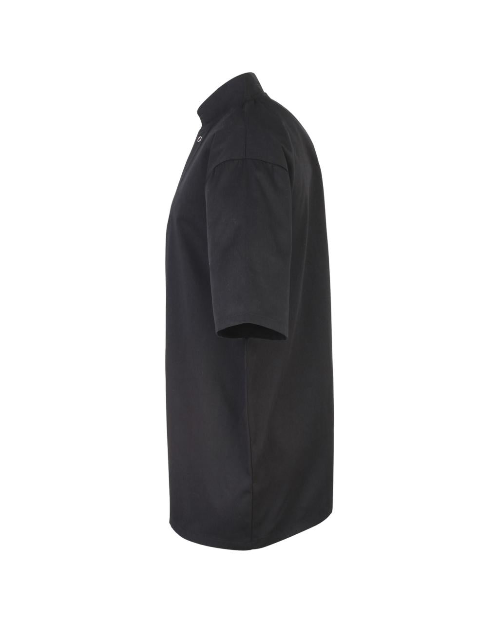 P664 STUDDED FRONT CHEFS JACKET S/S