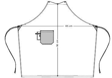 RAW SNAP-ON APRON W. POCKETS 30394-135-0-0-210