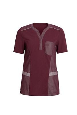 LADIES PIQUE SHIRT V-NECK 15315-80318-0-0-5335